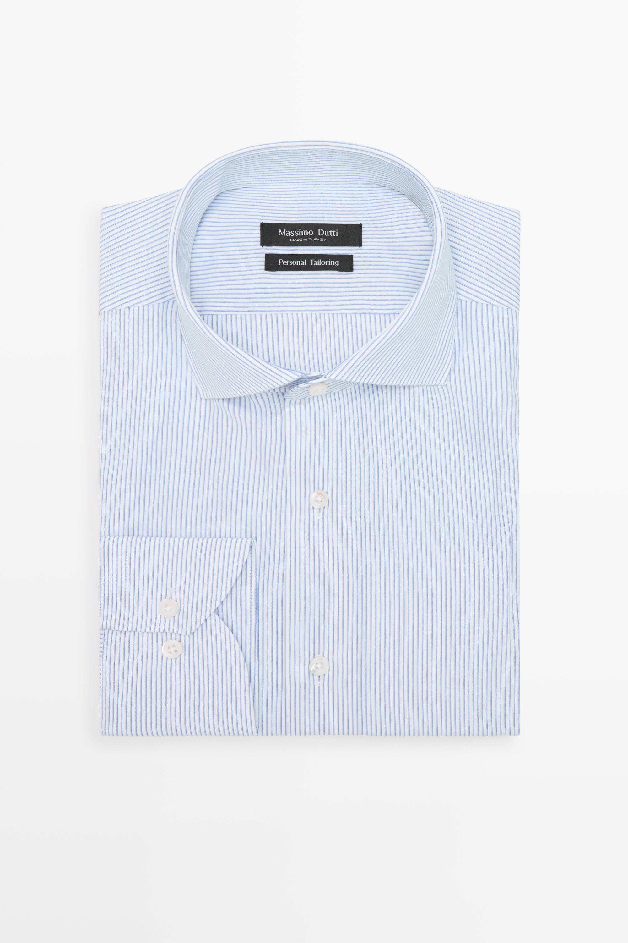 Chemise à rayures 100 % coton